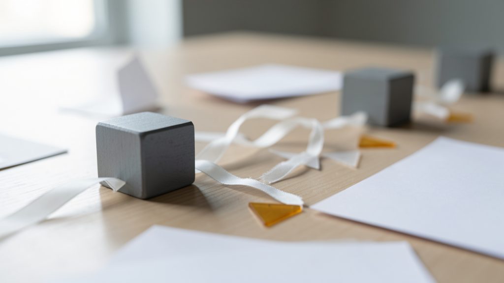 New Manual Post: Create Clear, Actionable Operational Docs 20 A flow diagram showing a sequence of handoffs between team members where small issues accumulate: missed handoff, duplicated edits, inconsistent formatting, and unclear ownership. Visual cues like warning icons and faded arrows indicate quiet failures that slow the workflow.