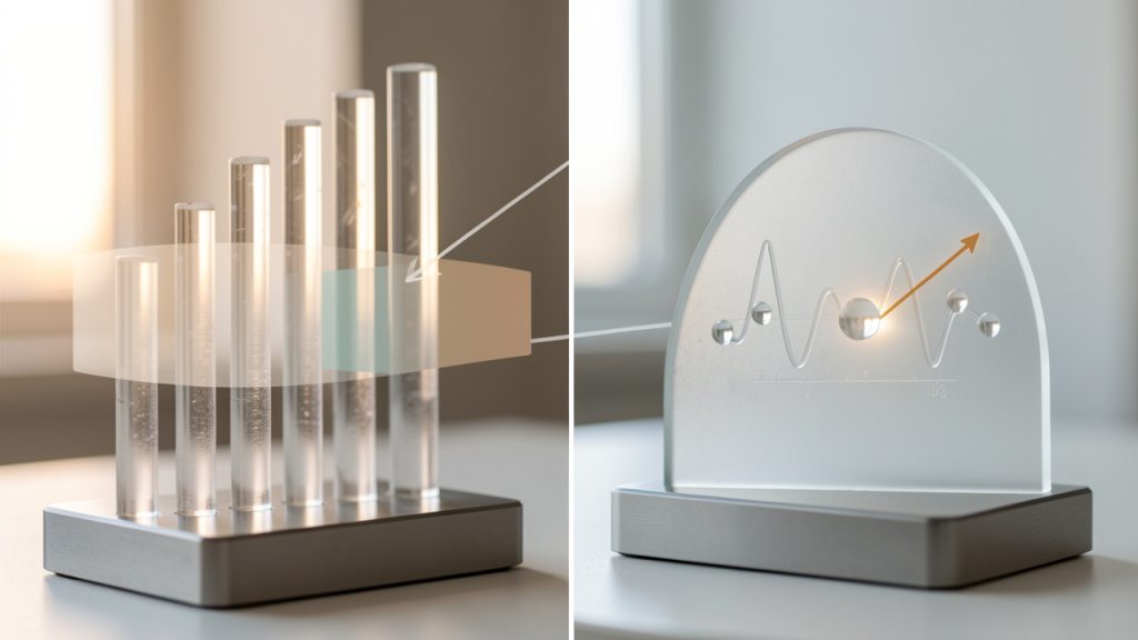 Text-to-Speech Online Free MP3: Best Tools & Workflow Guide 9 A two-panel chart showing audio quality vs file size for MP3 bitrates (64, 96, 128, 160, 192, 320 kbps) and a separate table or annotated frequency-axis showing common sample rates (22.05 kHz, 24 kHz, 44.1 kHz, 48 kHz). Use arrows/labels to indicate recommended targets (128 kbps acceptable; 160–192 kbps for polished narration; 44.1 kHz as safer default).
