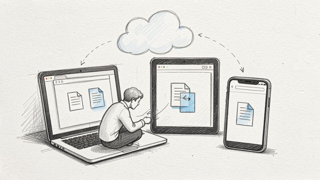 Merge PDF Online Free: Fast, Secure PDF Merger 19 Cross-device accessibility: laptop, tablet, phone