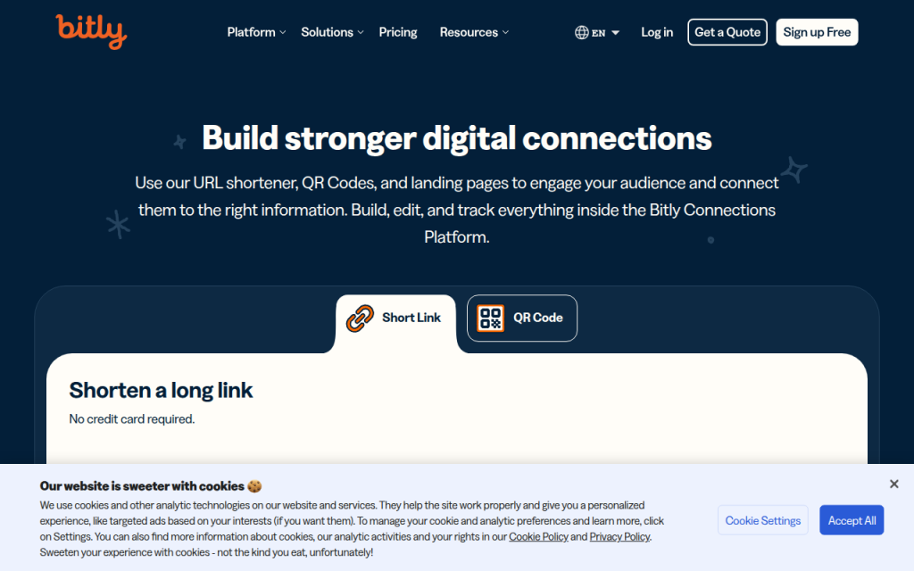 bitly.com의 스크린샷