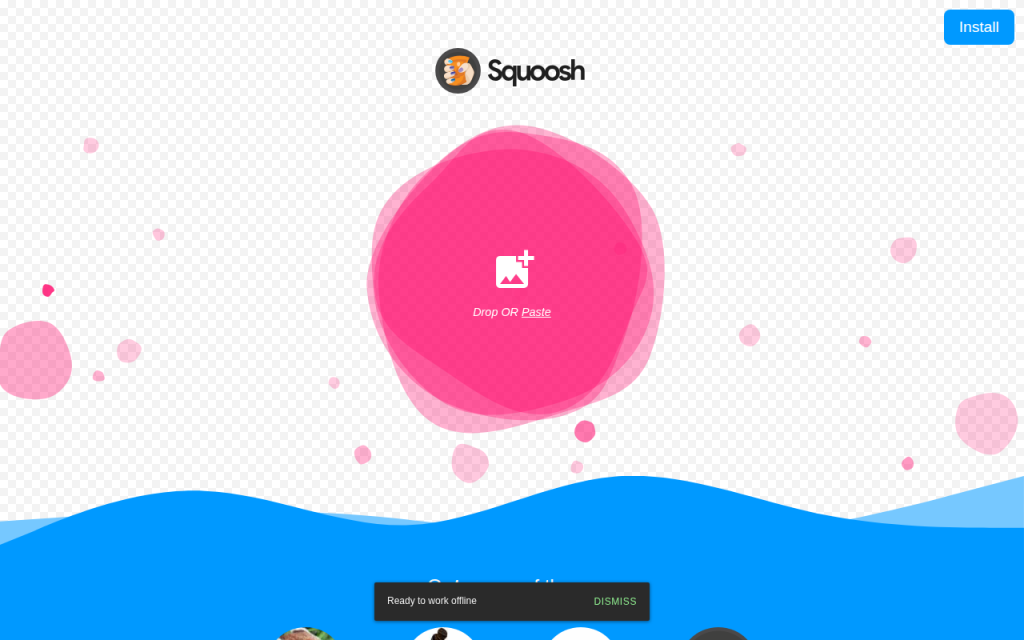 Screenshot of squoosh.app