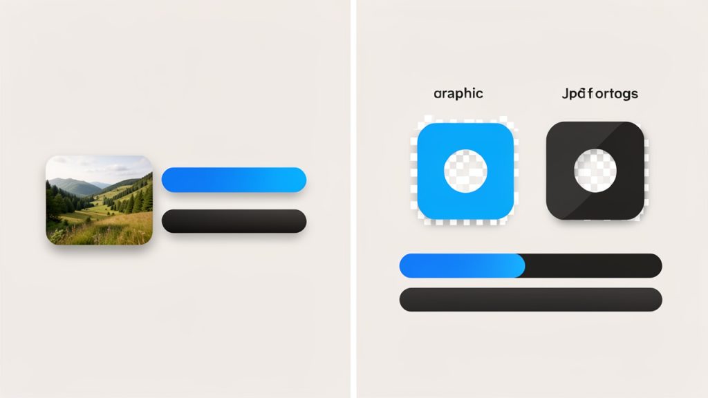 File-size tradeoffs: photo vs graphics, JPG vs PNG