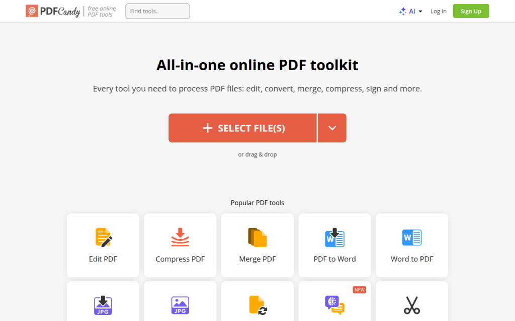 How to Convert JPG Images to PDF — Easy Methods & Best Tools 6 Screenshot of pdfcandy.com