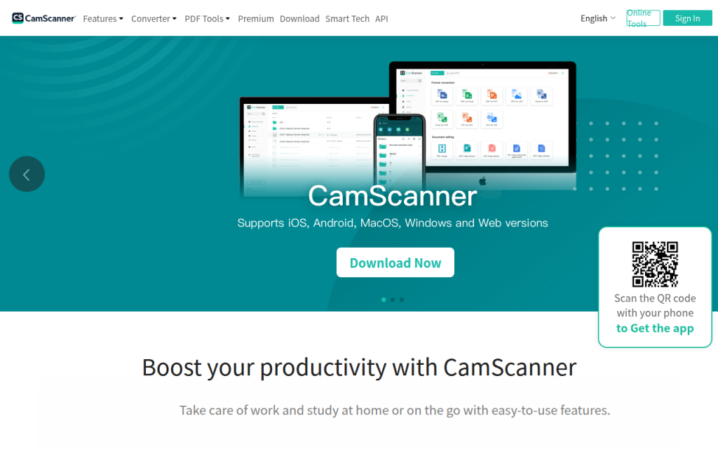 How to Convert JPG Images to PDF — Easy Methods & Best Tools 8 Screenshot of camscanner.com
