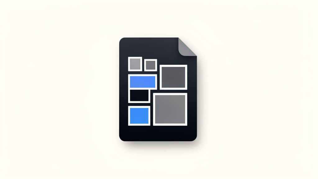 A single ICO file icon with a stack or grid of smaller images inside it, labeled with common sizes (16x16, 32x32, 48x48, 64x64, 128x128, 256x256) to show that one ICO can contain multiple embedded sizes.