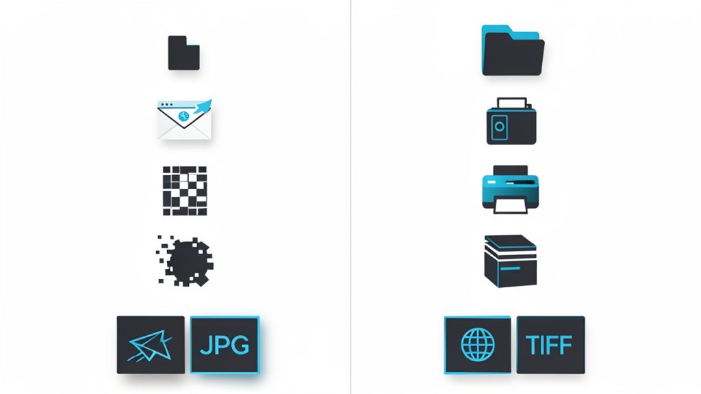 JPG vs TIFF infographic