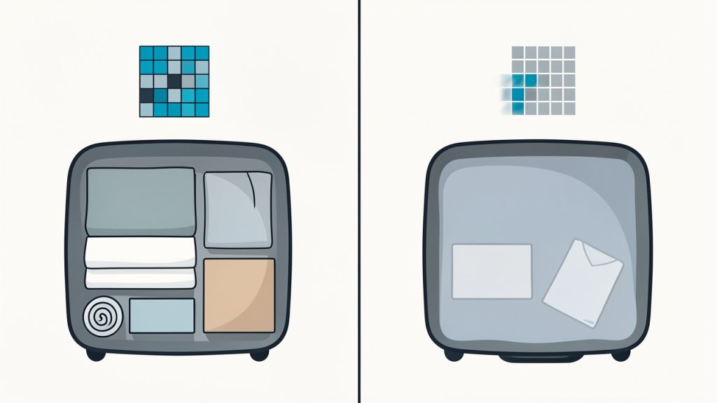 Optimize Images with an Effective Image Compressor 2 Lossless vs Lossy suitcase analogy