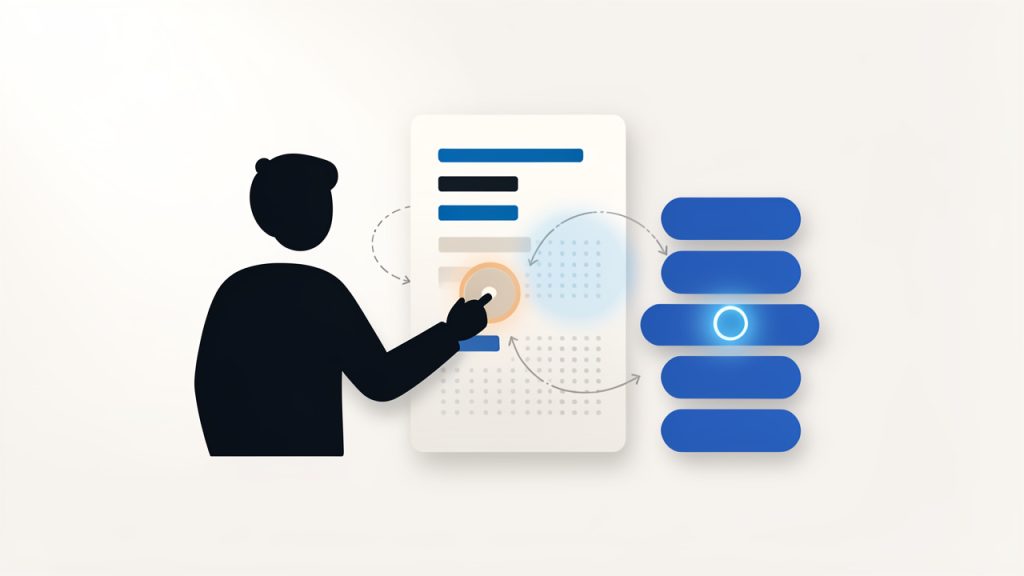 How to Choose the Best AI SEO Tools for Your Workflow 2 A human (writer/marketer) and an AI assistant side-by-side working on a document: the AI highlights patterns and suggests sections while the human shapes tone and final decisions. Emphasize collaboration (assistant, not autopilot).